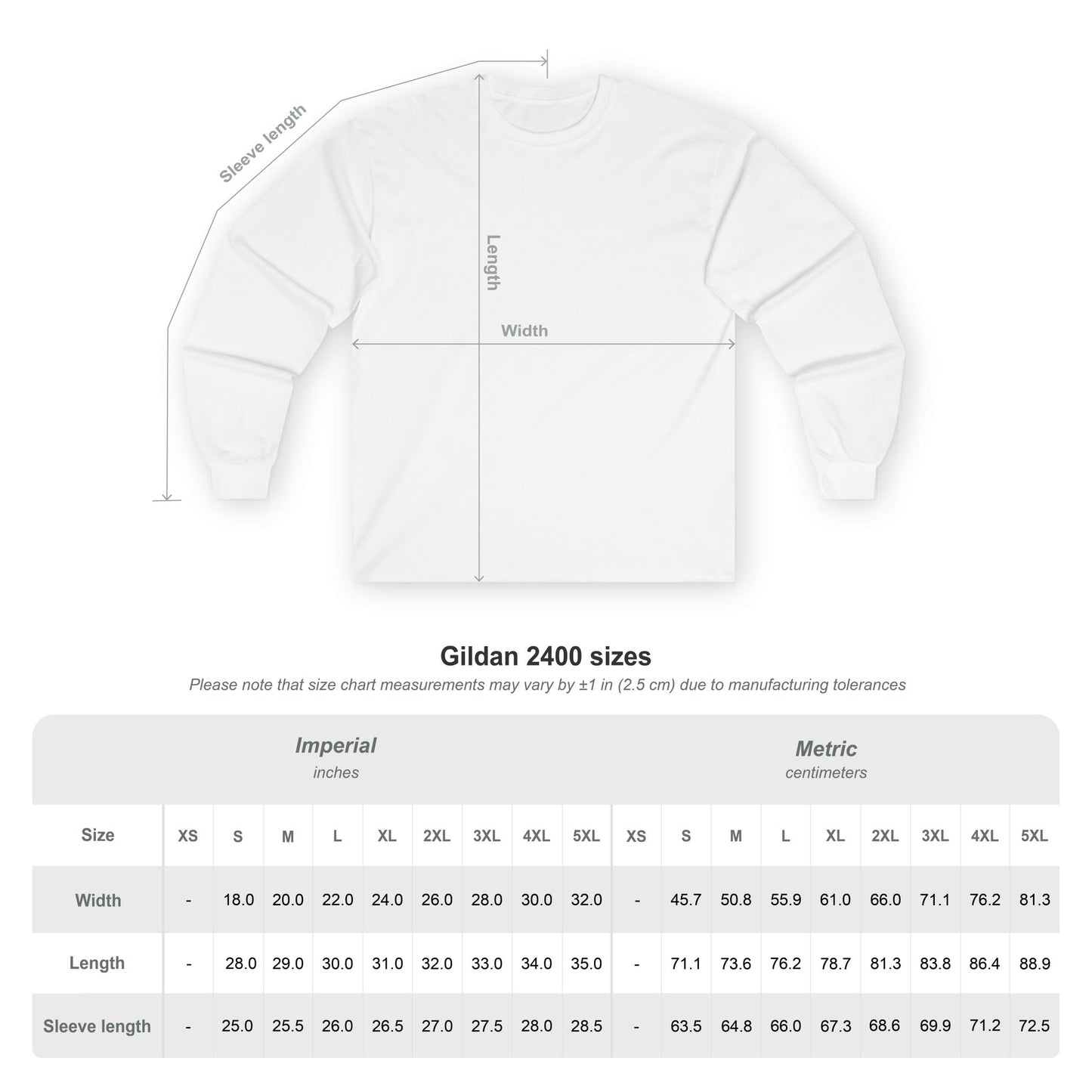 Long sleeve “Picture Perfect” Unisex Tee